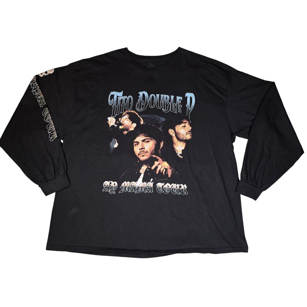 Tito Double P Long Sleeve Shirt Ay Mama Tour 2025 Concert Merch Men's 3XL Black